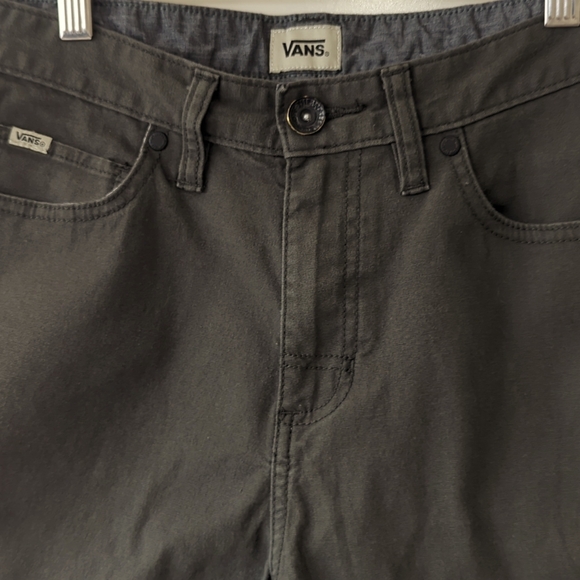 Vans Men's Cotton Blend Shorts Sz 28 Skater Preppy Off The Wall Vintage Green - Picture 4 of 13